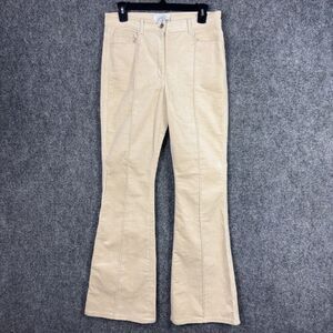 Stockholm Atelier & other Stories Pants Womens Size 6 Cream Coduroys Flare